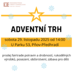 Adventní trh v ČCE Předhradí.