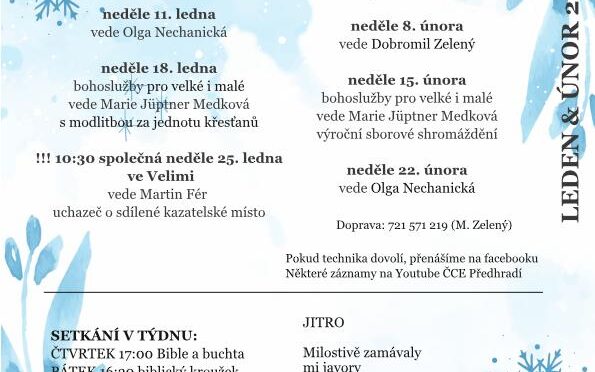 PROGRAM LEDEN A ÚNOR